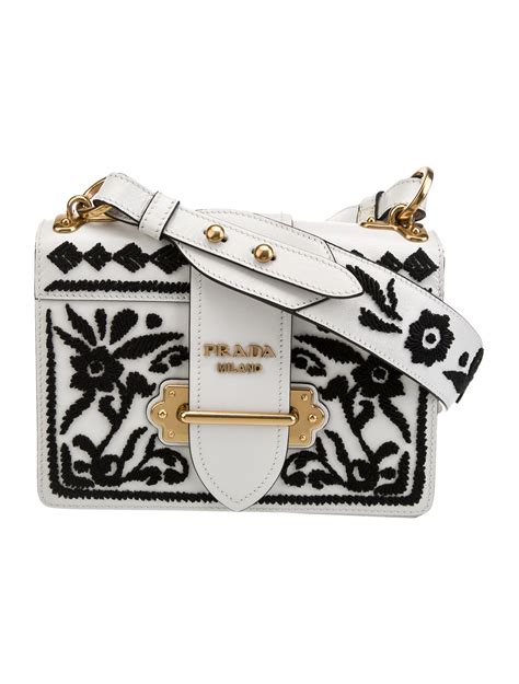 Prada Madras Embroidered Cahier 